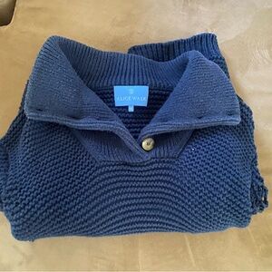 Damaged Alice Walk Navy Knit Sweater